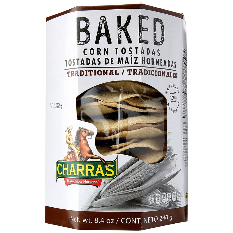 Charras Tostada Bkd Ntrl, 8.5 Oz