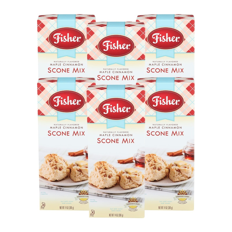 Fisher Scone Mix, Maple Cinnamon, 14 Oz (Pack Of 6)