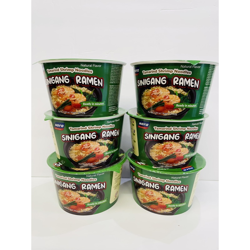 Generic Nora Sinigang Ramen Tamarind Shrimp Noodles X 6 (2.93 Oz)