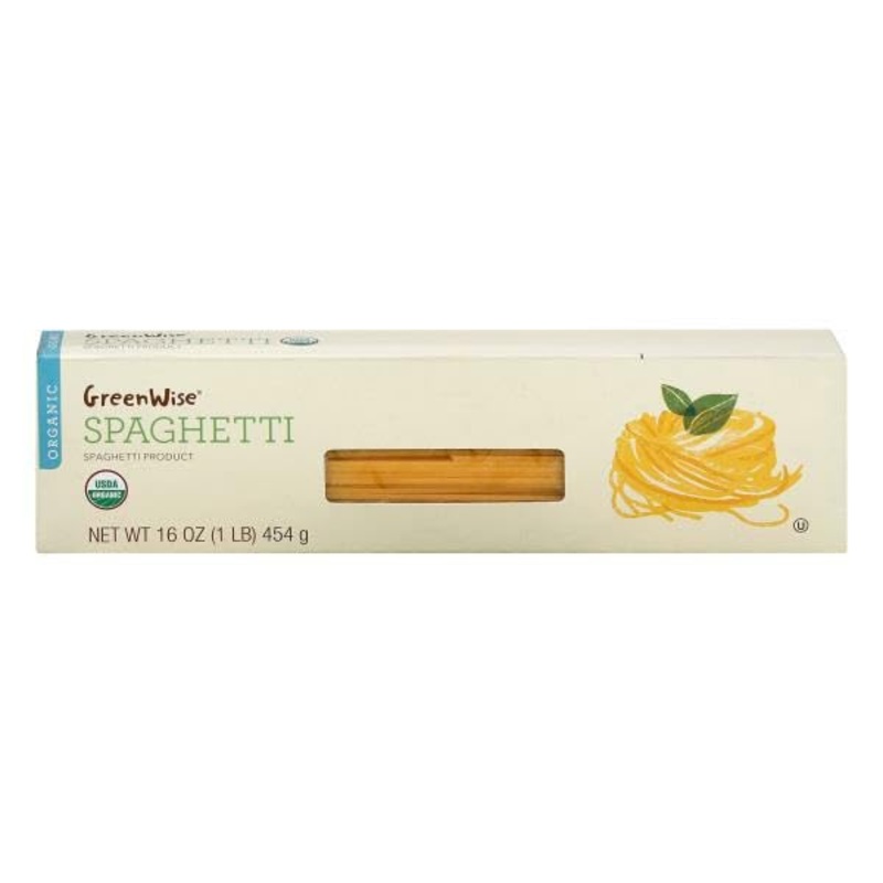Green-Wise Organic Spaghetti Non-Gmo | 16 Oz, (32 Oz, 2 Pack)