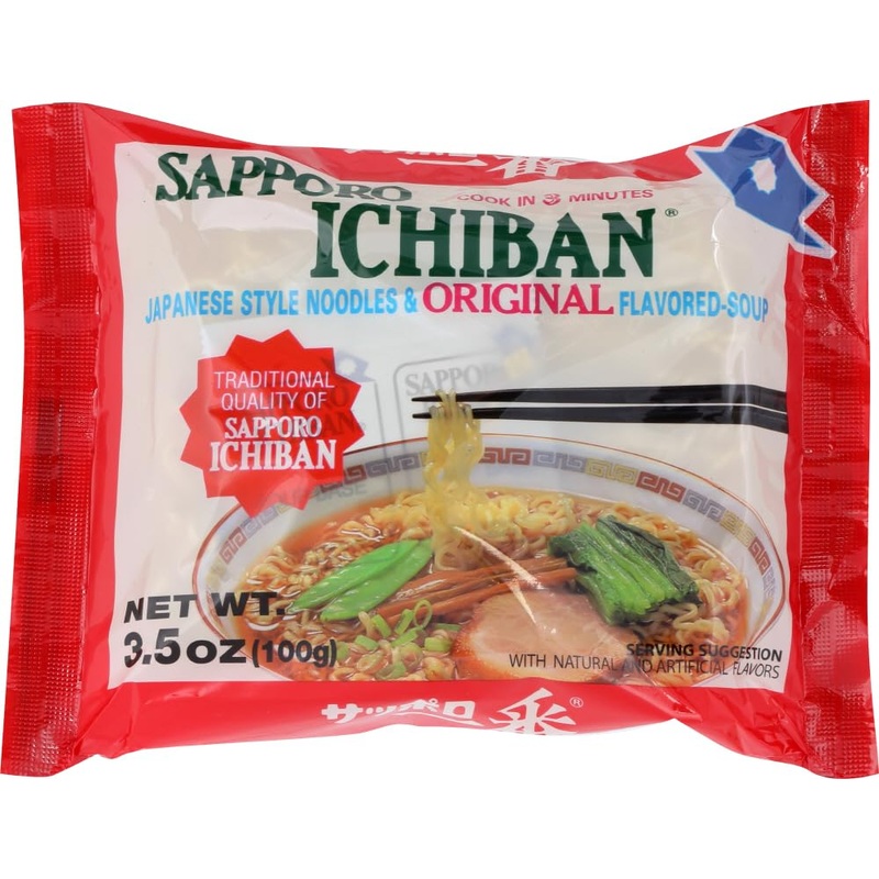 Sapporo, Noodle Ichiban Original, 3.5-Ounce (24 Pack)