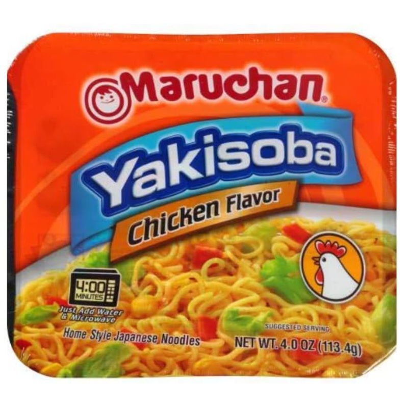 Yakisoba Noodles, 4 Oz. + King Combo Qr Code, Include On Pack (Chicken Flavors (2 Count))