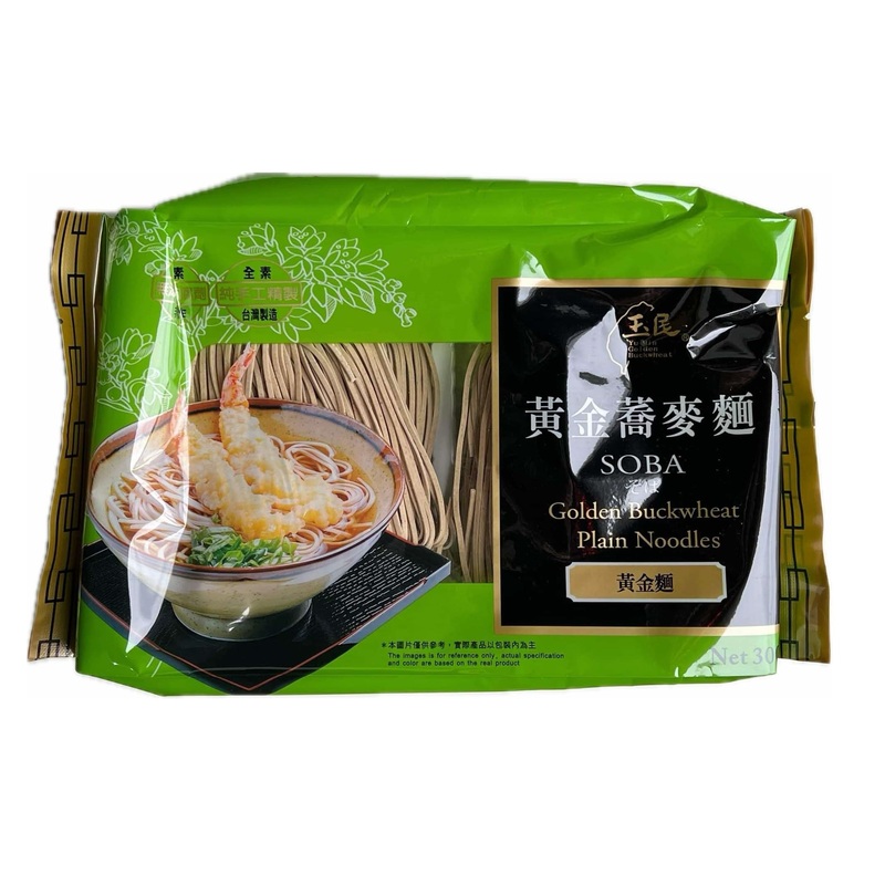 Yu Min Golden Buckwheat Soba Ramen Plain Noodles 10.58Ox Per Pack