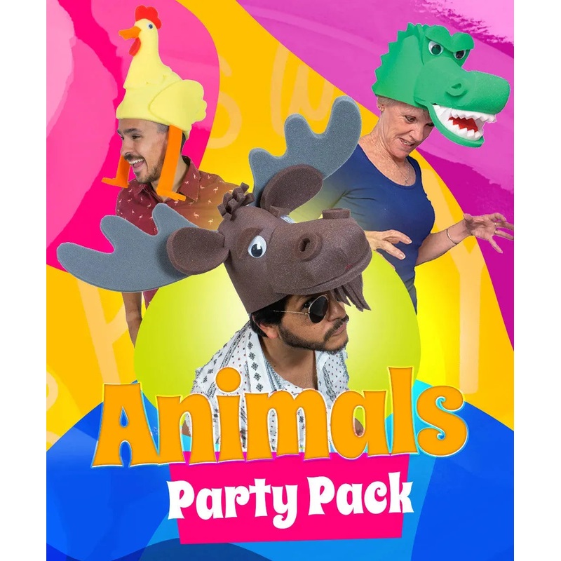 Animals Party Pack (20 Hats)