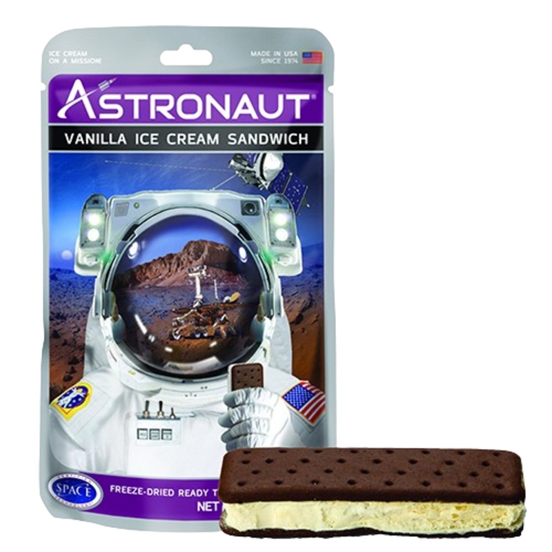 Astronaut Freeze-Dried Vanilla Ice Cream Sandwich – 1-oz. Package
