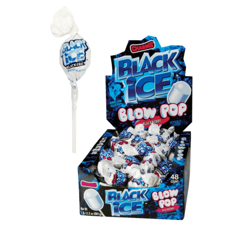 Charms Black Ice Blow Pop 48ct