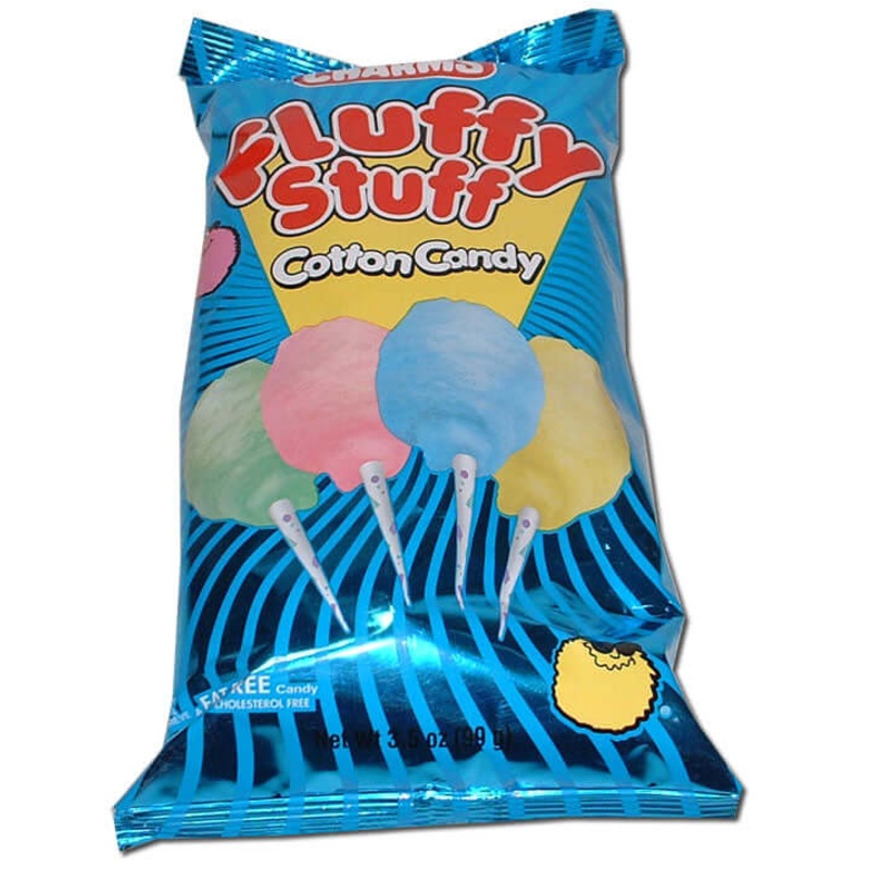 Charms Fluffy Stuff Cotton Candy 3.5oz Bag 24ct