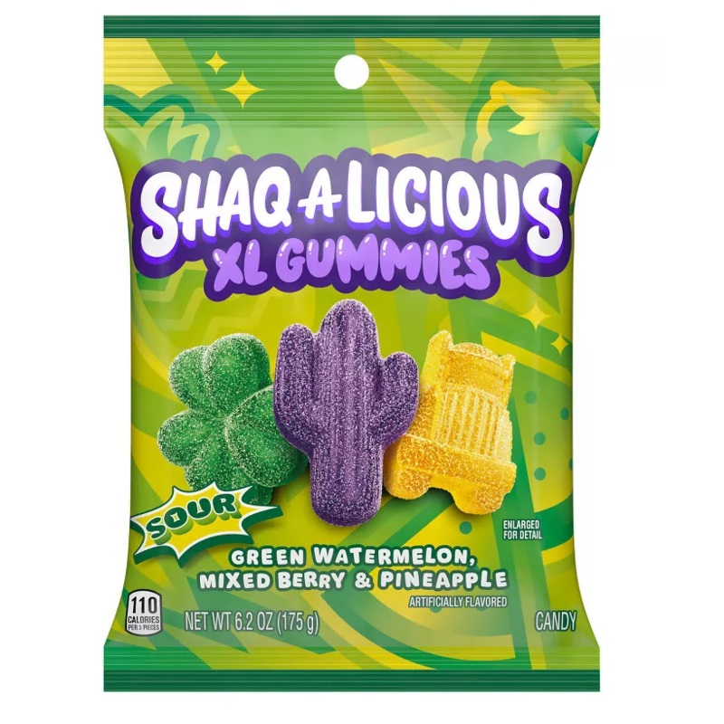 Hershey Shaq-A-Licious Gummies 6.5oz 12ct case