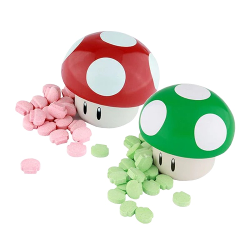Nintendo Mushroom Sours Candy – 1-oz. Tin