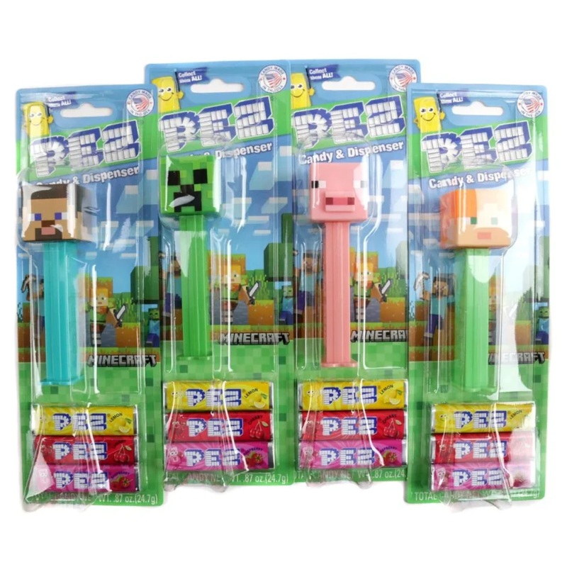 Pez Minecraft Blister Asst  12ct