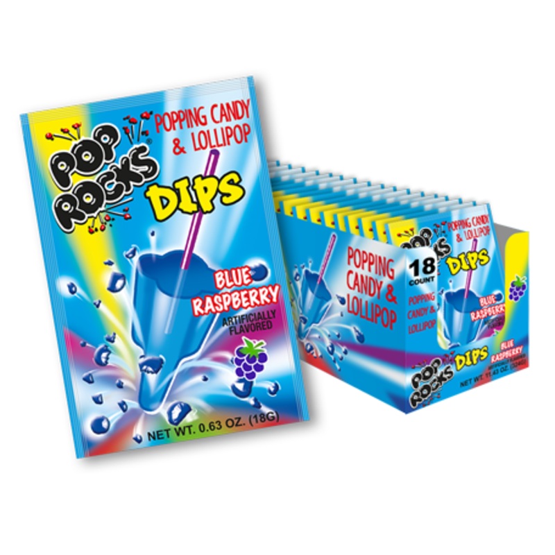 Pop Rocks Dips Blue Raspberry 0.63 oz.