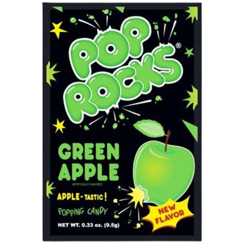 Pop Rocks Green Apple Popping Candy – 0.33-oz. Package