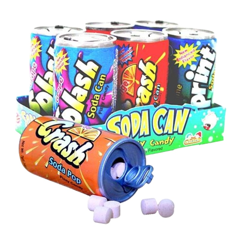 Soda Can Fizzy Candy 6-Pack 1.48 oz.
