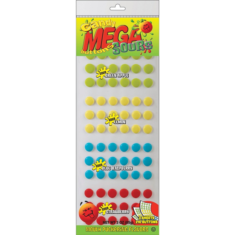 Sour Mega Candy Buttons