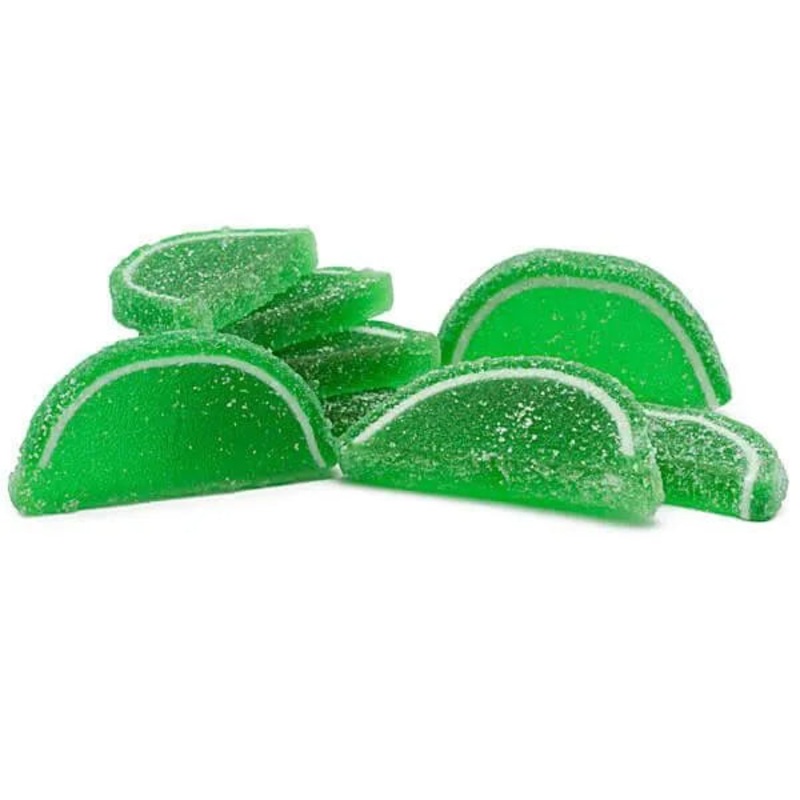 Albanese Candy Fruit Jell Slices – Lime: 5LB Box