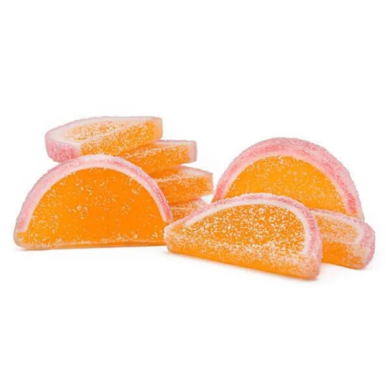 Albanese Candy Fruit Jell Slices – Peach: 5LB Box