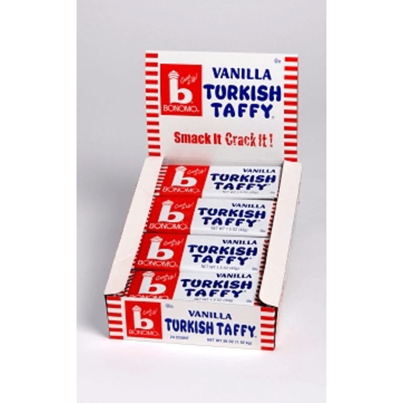Bonomo Turkish Taffy Vanilla 1.5oz Bar 24ct