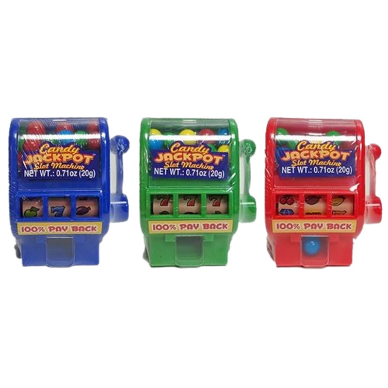 Candy Jackpot Slot Machine Gumball Dispenser .71 oz.