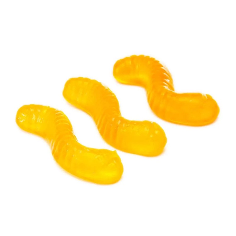 Gummy Inch Worms – Banana: 5LB Bag