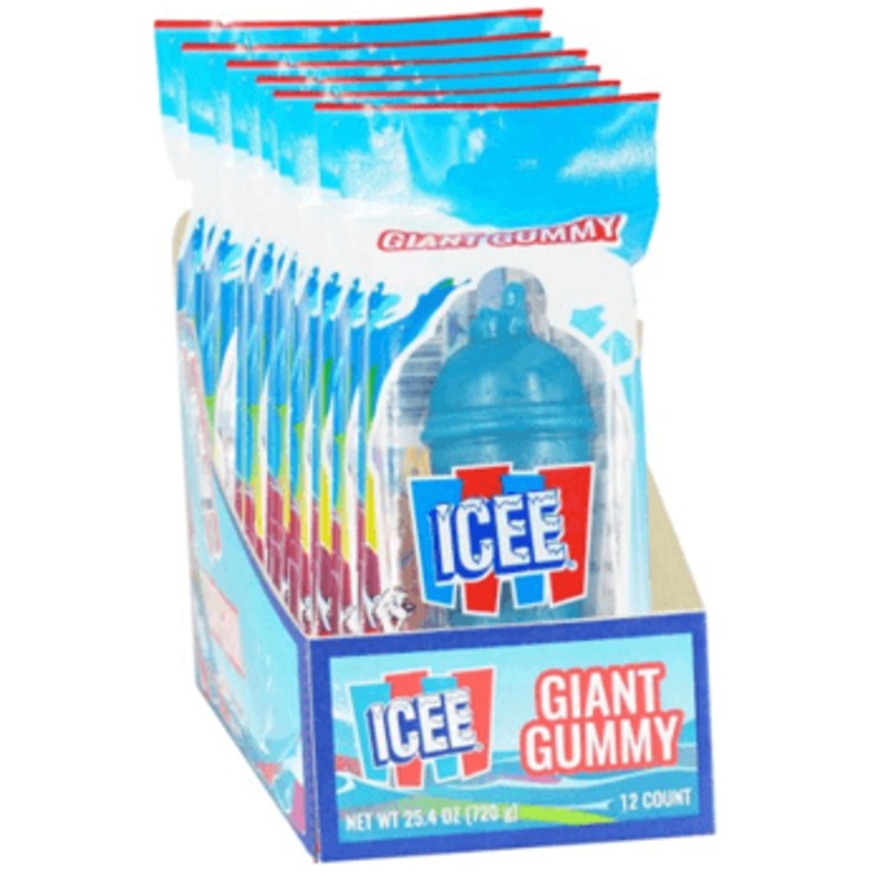 Icee Giant Gummy 2.1oz display Box 12ct