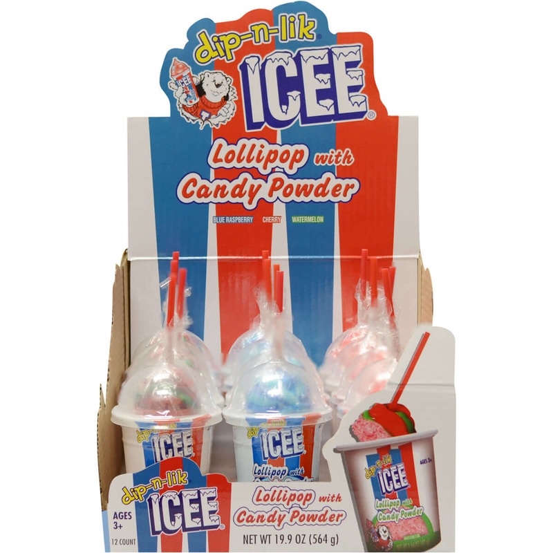 Koko’s Icee Dip-n-lik Lollipop with Candy Powder 1.66oz 12ct