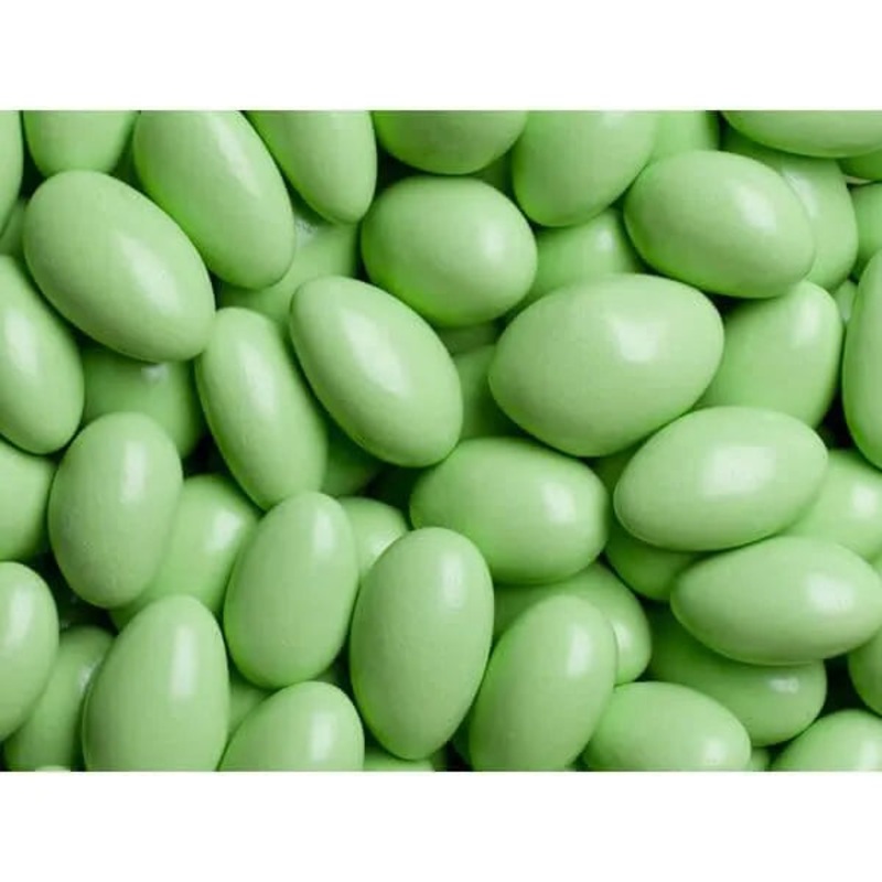 Koppers Chocolate Jordan Almonds – Light Green: 5LB Bag