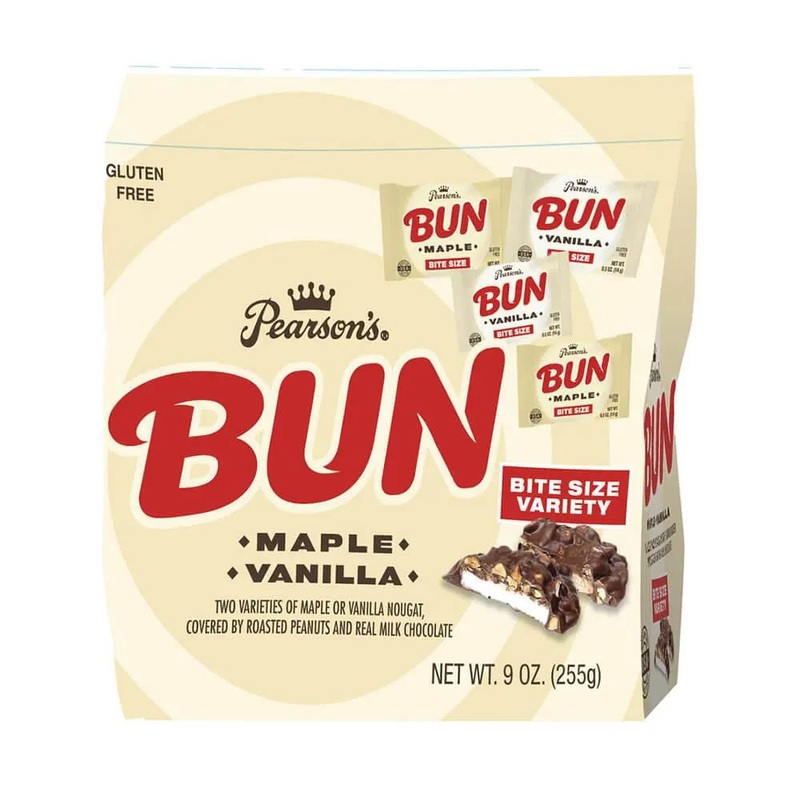 Pearson’s Bite Size Bun Bars – Maple and Vanilla: 9-Ounce Bag
