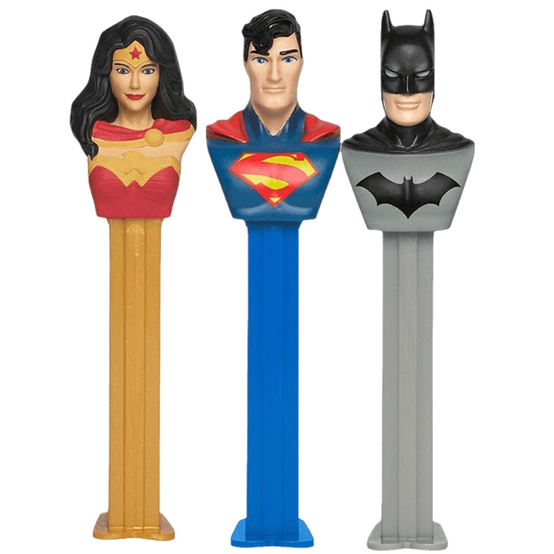 PEZ DC Comics Justice League Collection Candy Dispenser – 1 Piece Blister Pack
