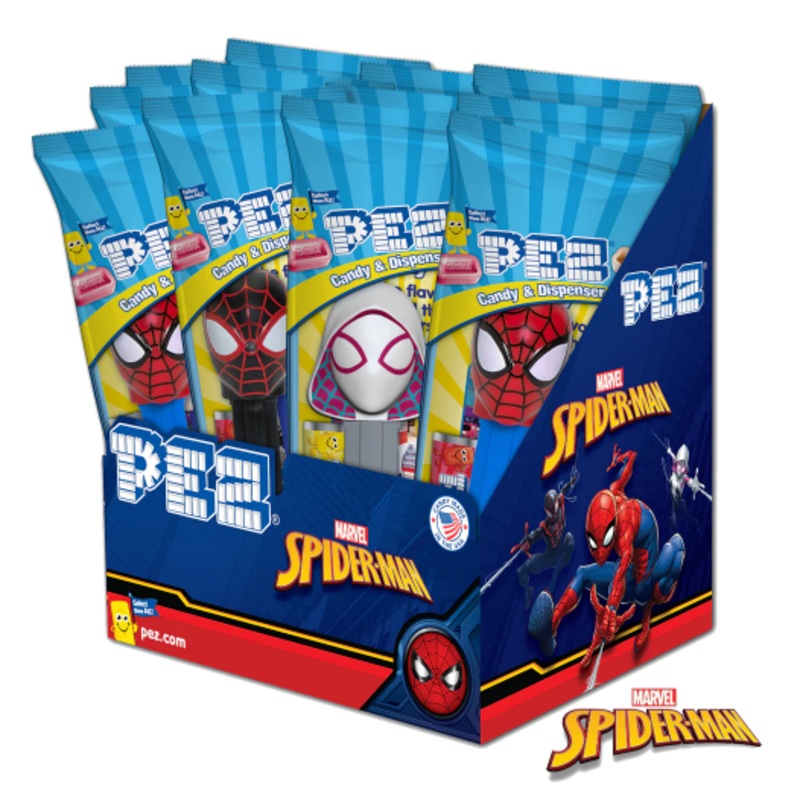 Pez Spiderman Asst 12ct