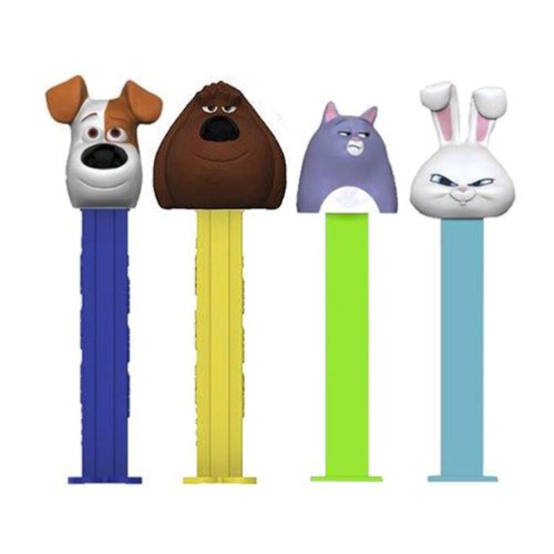 PEZ The Secret Life of Pets Collection Candy Dispenser – 1-Piece Blister Pack