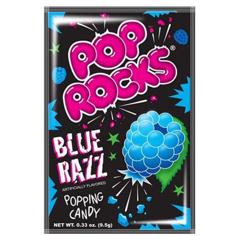 Pop Rocks Blue Razz Popping Candy – .33-oz. Package