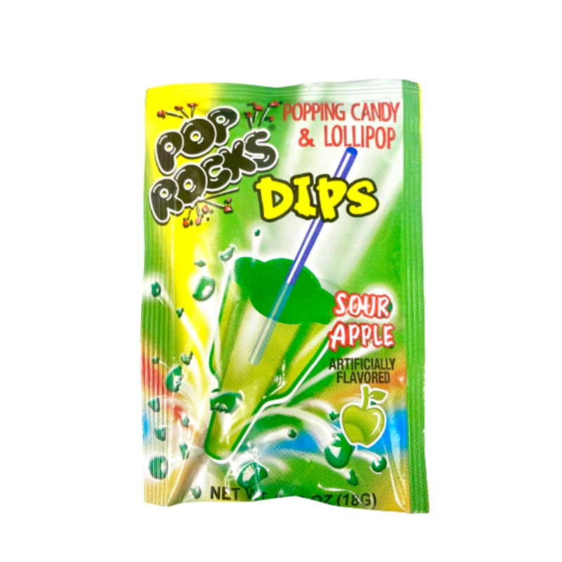 Pop Rocks Dips Sour Apple