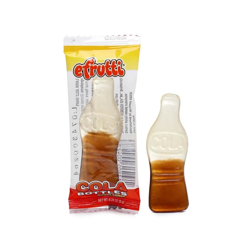 Efrutti Gummy Cola Bottles – Wrapped: 80-Piece Box
