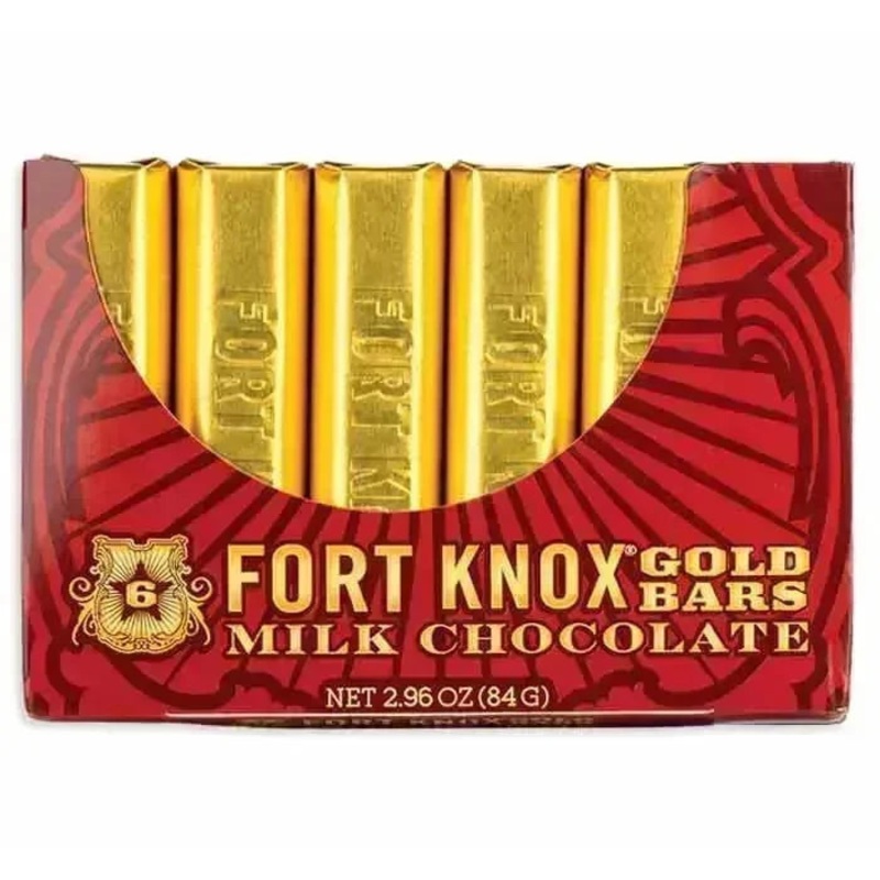 Fort Knox Mini Gold Bars: 12-Piece Box