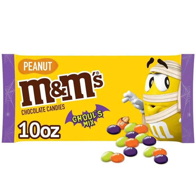 Ghoul’s Mix Peanut Milk Chocolate M&M’s Candy: 10-Ounce Bag