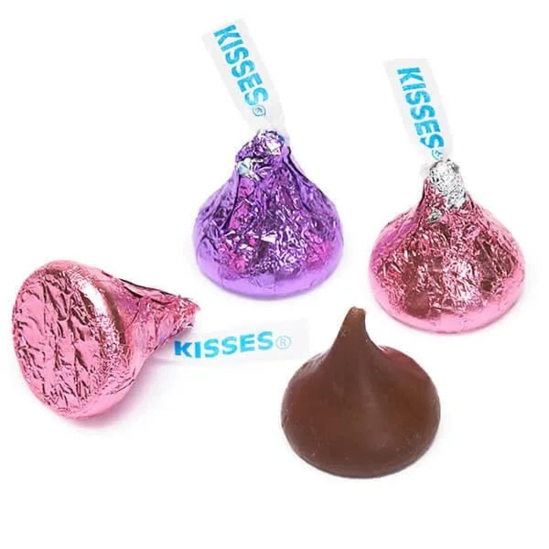 Hershey’s Kisses Color Combo – Pink and Purple: 800-Piece Box