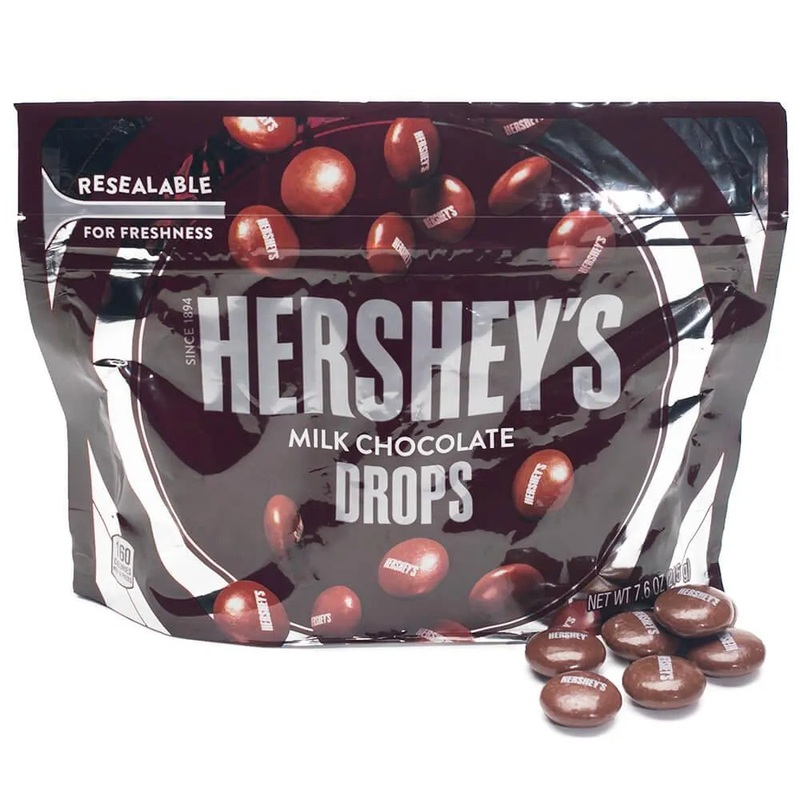 Hershey’s Milk Chocolate Drops Candy: 7.6-Ounce Bag