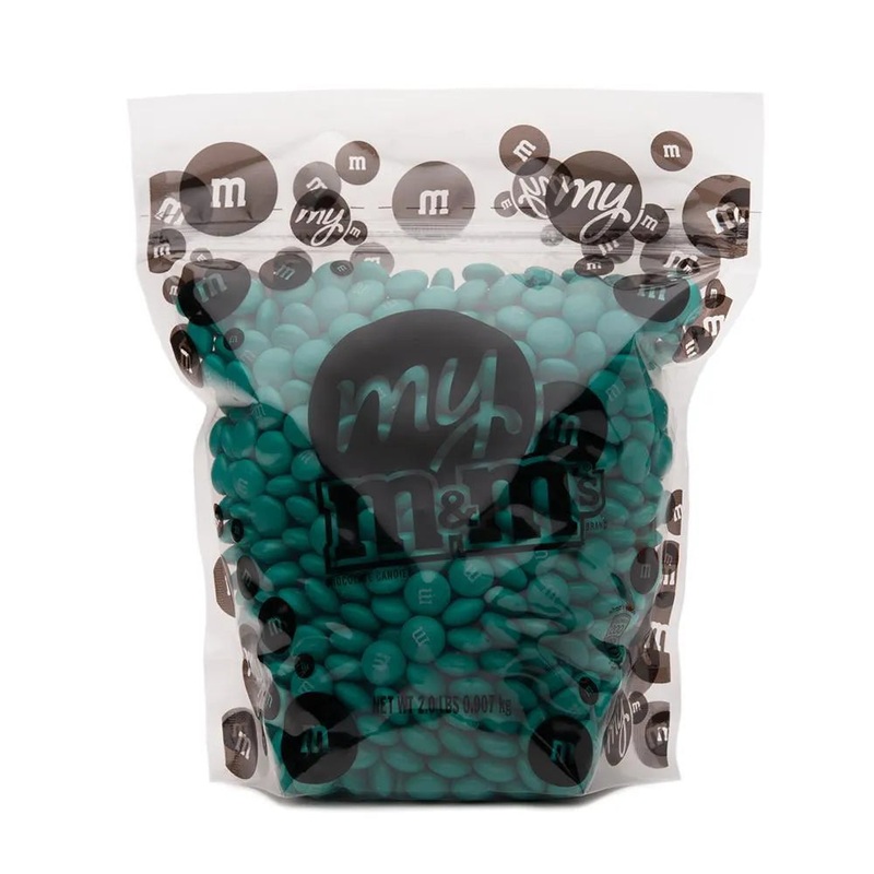 M&M’s Milk Chocolate Candy – Teal: 2LB Bag