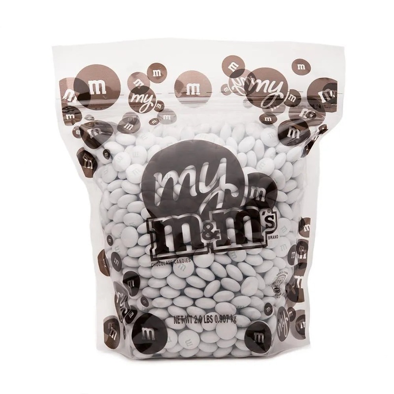 M&M’s Milk Chocolate Candy – White: 2LB Bag