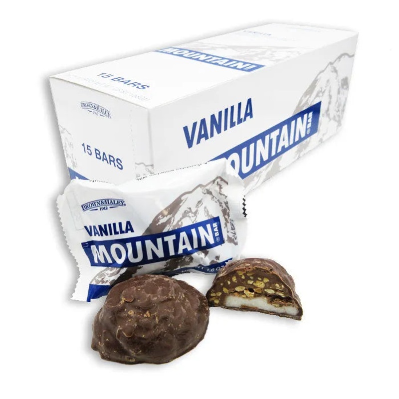 Mountain Candy Bars – Vanilla: 15-Piece Box