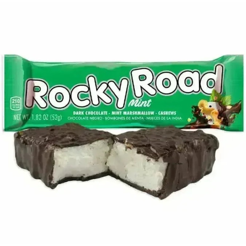 Rocky Road Mint Candy Bars: 24-Piece Box