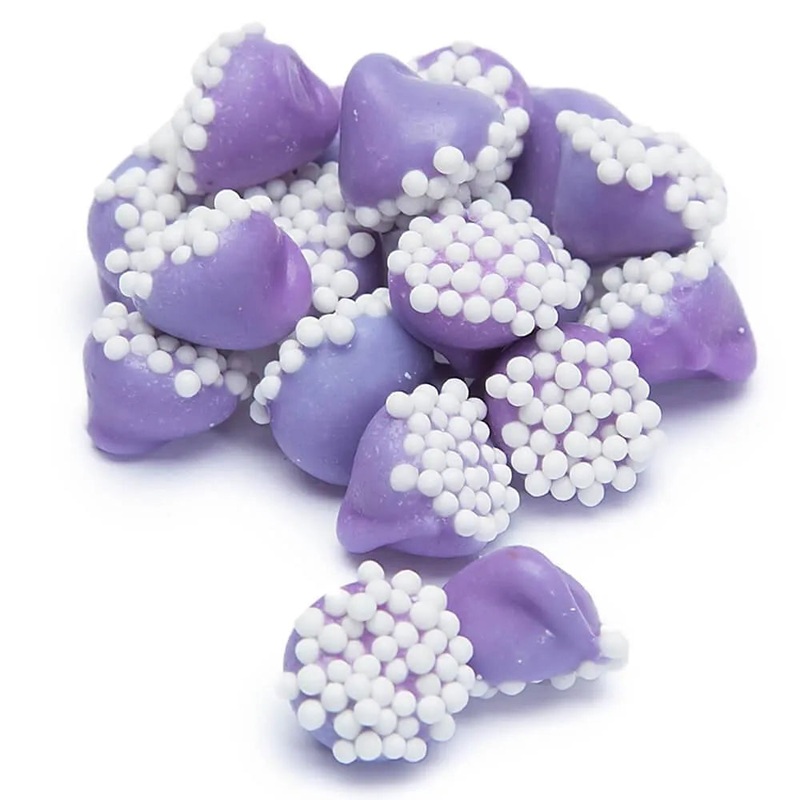 Smooth and Melty Mini Nonpareil Mint Chocolate Chips – Purple: 16-Ounce Bag