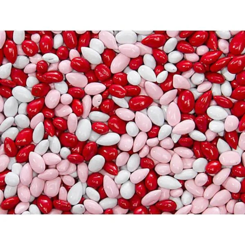 Sunbursts Chocolate Sunflower Seeds – Valentine Colors Assortment: 1LB Bag
