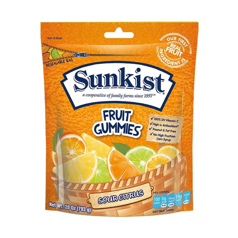 Sunkist Fruit Gummies – Sour Citrus: 28-Ounce Bag
