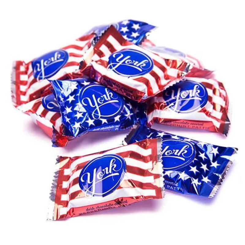 York Peppermint Patties Miniatures – USA Flag: 12-Ounce Bag