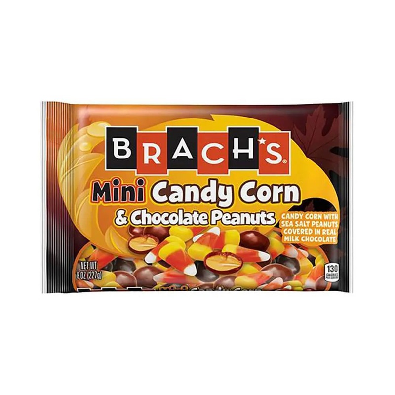 Brach’s Mini Candy Corn and Chocolate Peanuts: 8-Ounce Bag