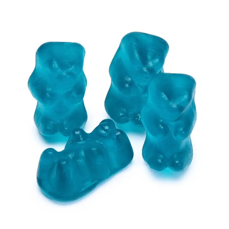 European Style Gummy Bears – Blue Raspberry: 2LB Bag