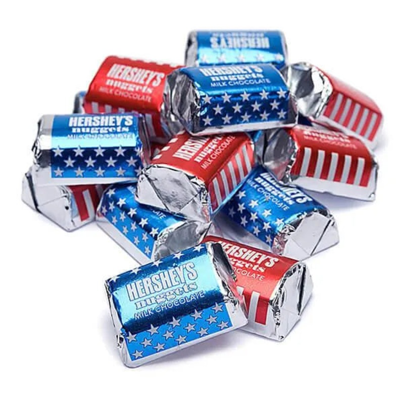 Hershey’s Nuggets Chocolate Assortment – USA Flag: 10.8-Ounce Bag