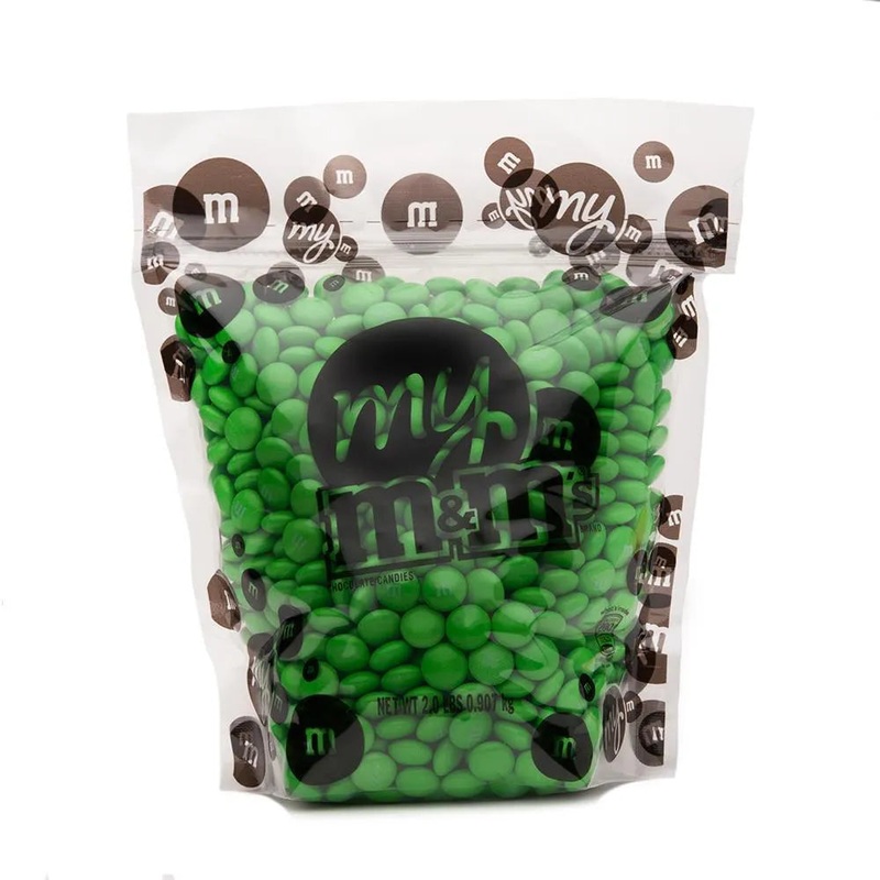 M&M’s Milk Chocolate Candy – Green: 2LB Bag