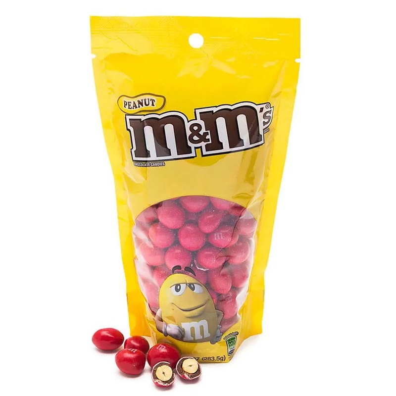 Peanut M&M’s Milk Chocolate Candy – Red: 10-Ounce Bag